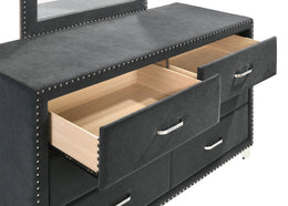 Melody California King Bedroom Set Grey