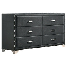 Melody California King Bedroom Set Grey