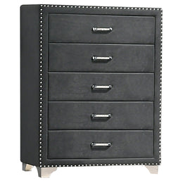 Melody California King Bedroom Set Grey
