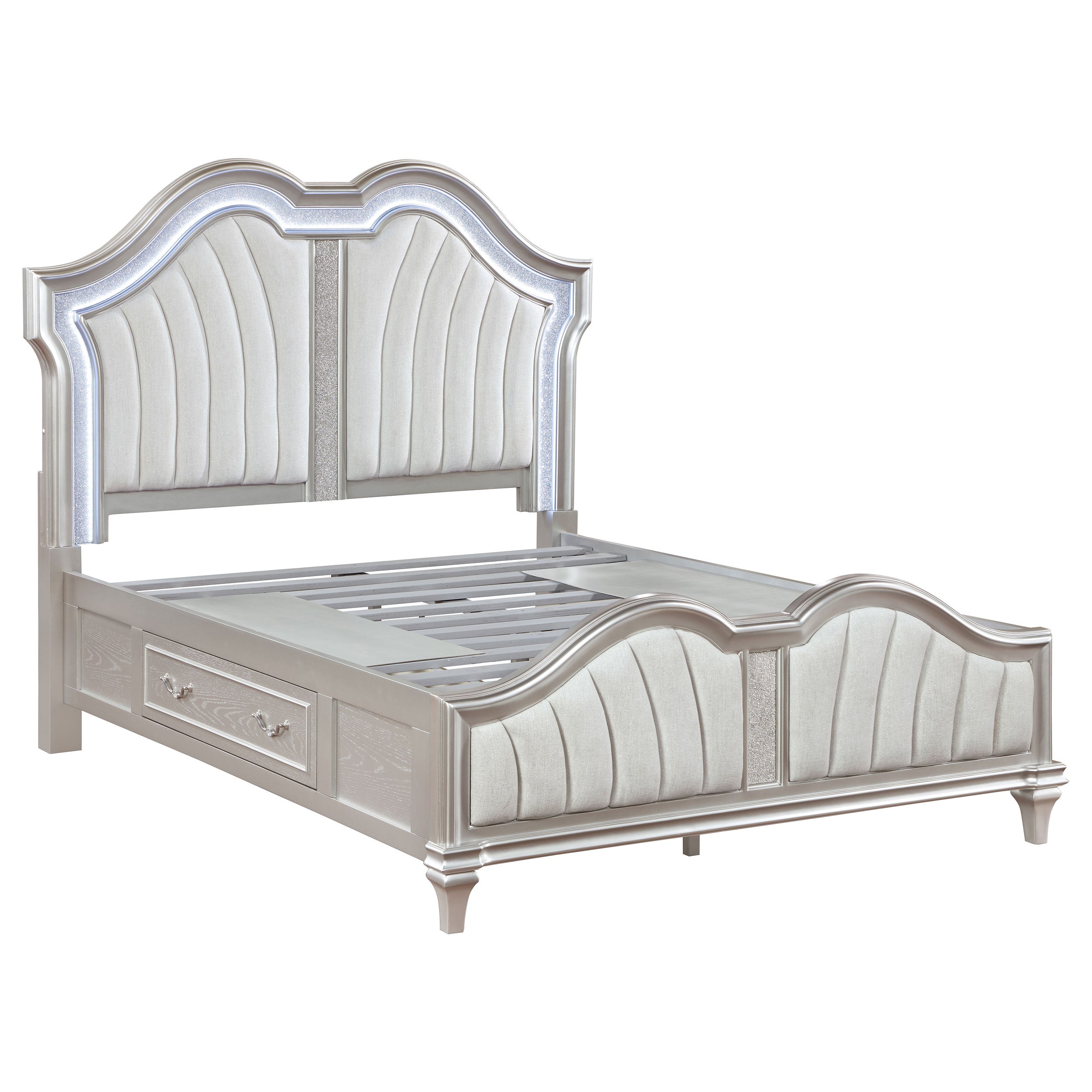 Evangeline California King Bedroom Set Silver Oak