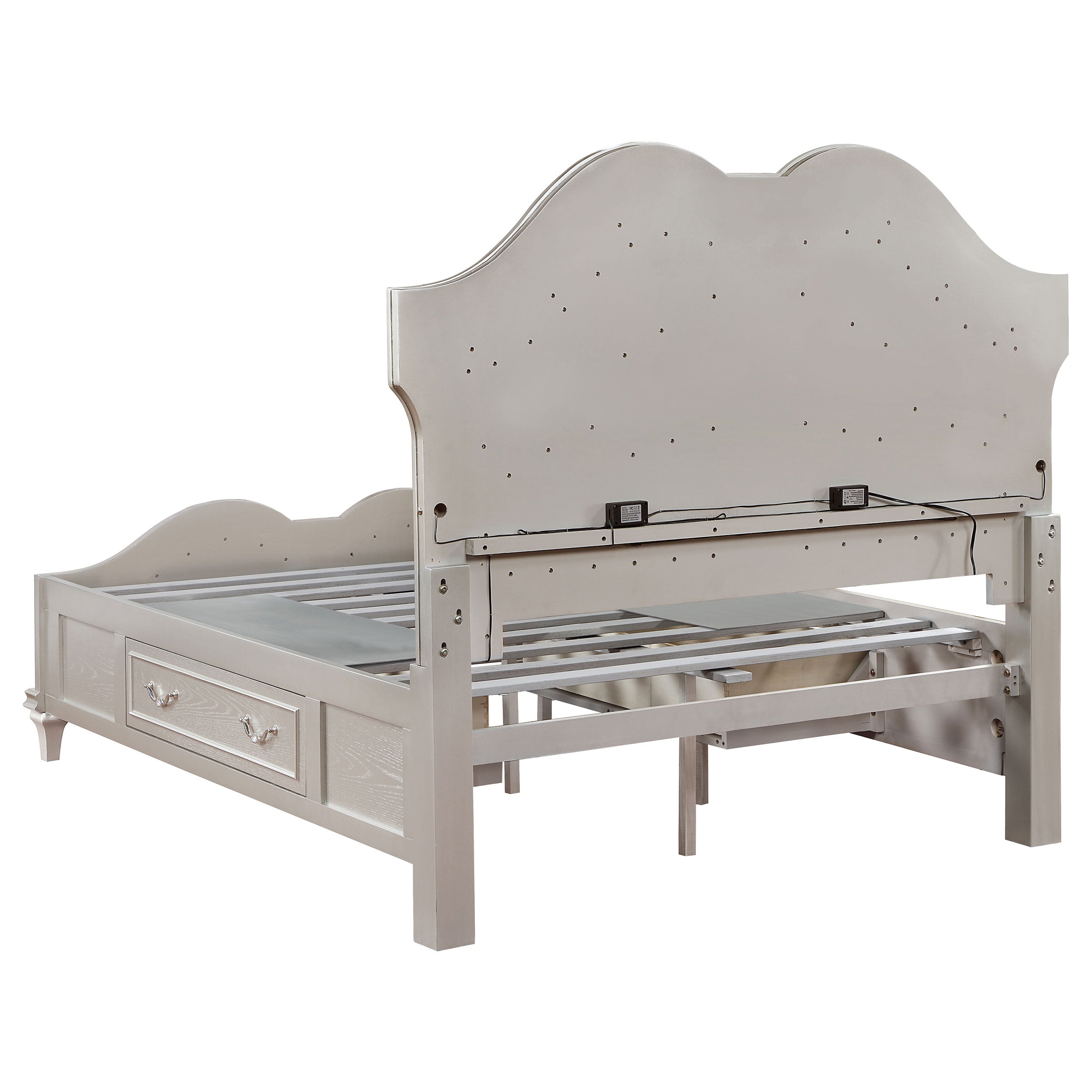 Evangeline California King Bedroom Set Silver Oak