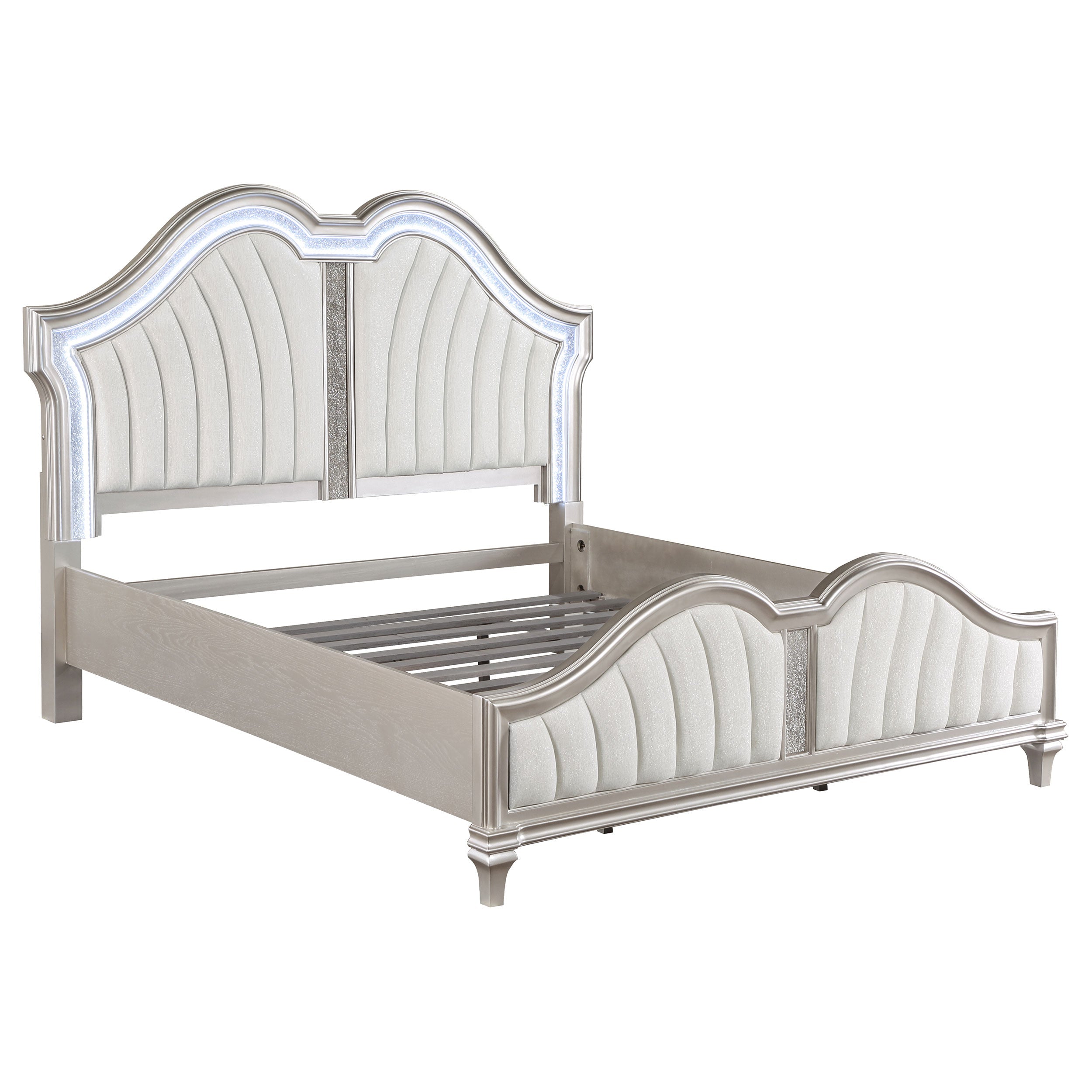 Evangeline California King Bedroom Set Silver Oak