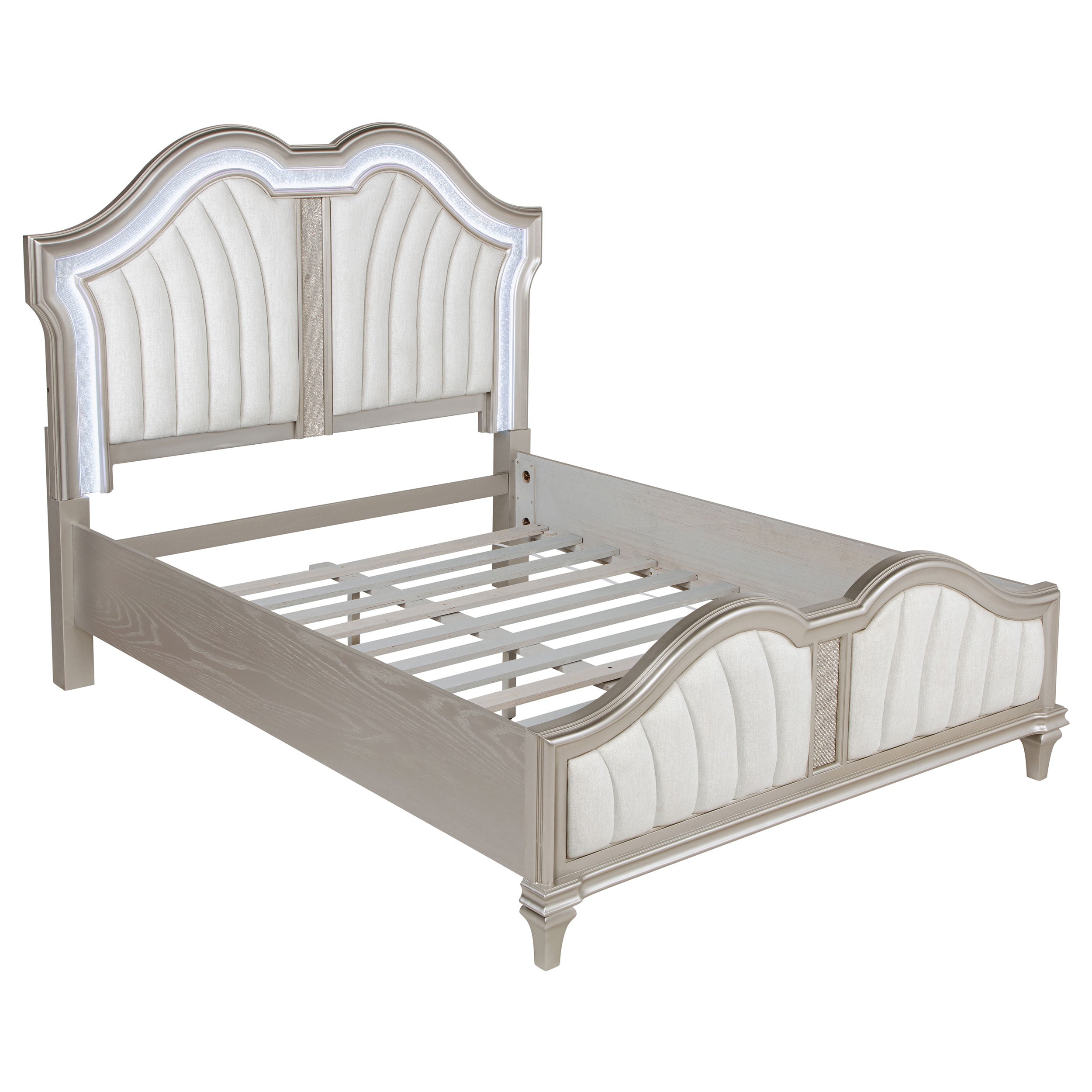 Evangeline California King Bedroom Set Silver Oak