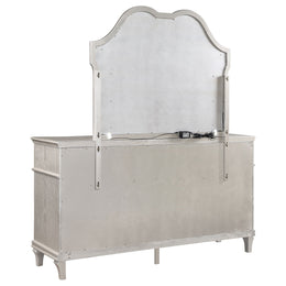 Evangeline 9-drawer Dresser Silver Oak