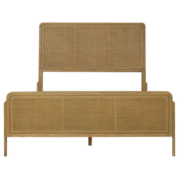 Arini RattanPanel Bed Sand Wash and Natural