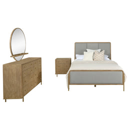 Arini Bedroom Set Black and Natural