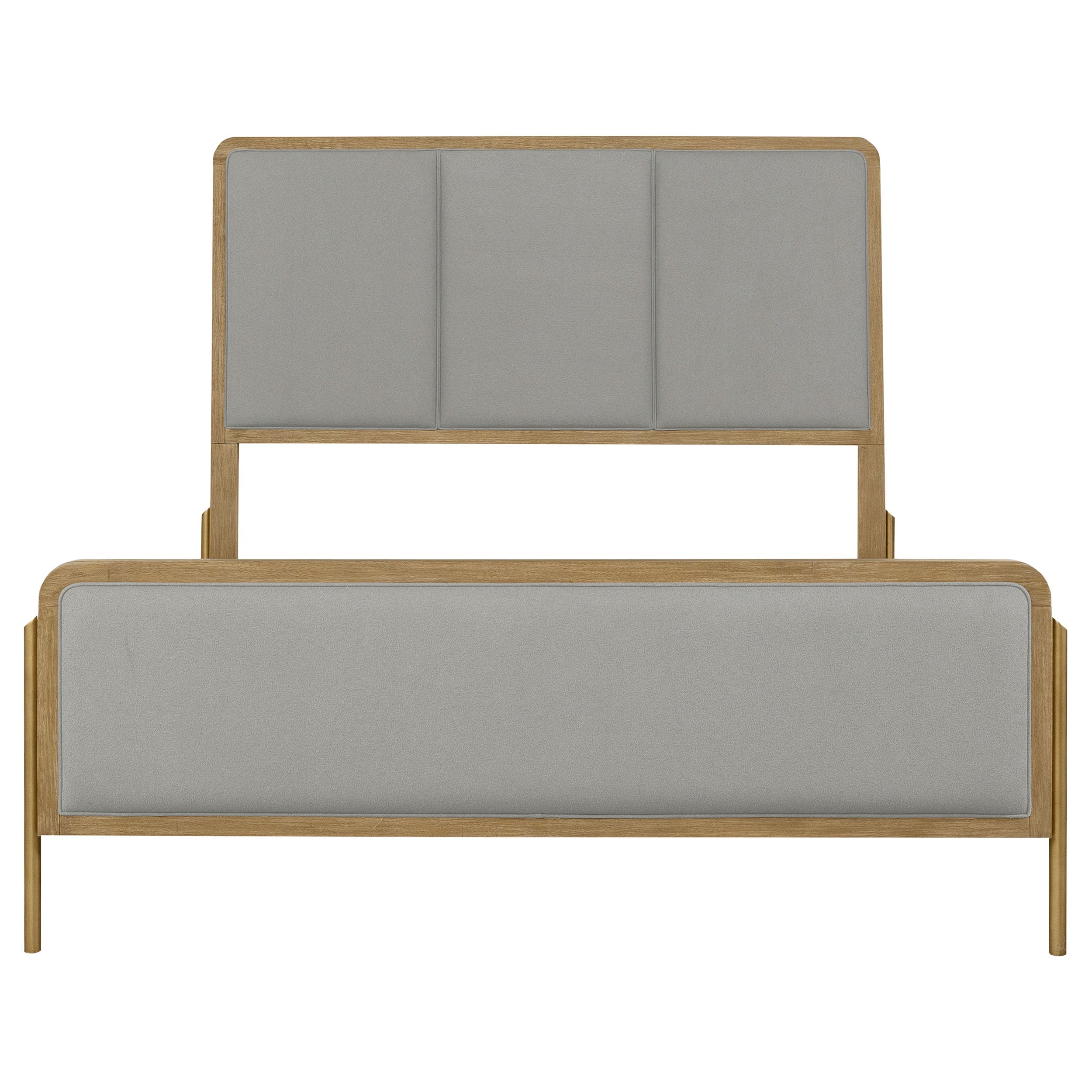 Arini RattanPanel Bed Sand Wash and Natural
