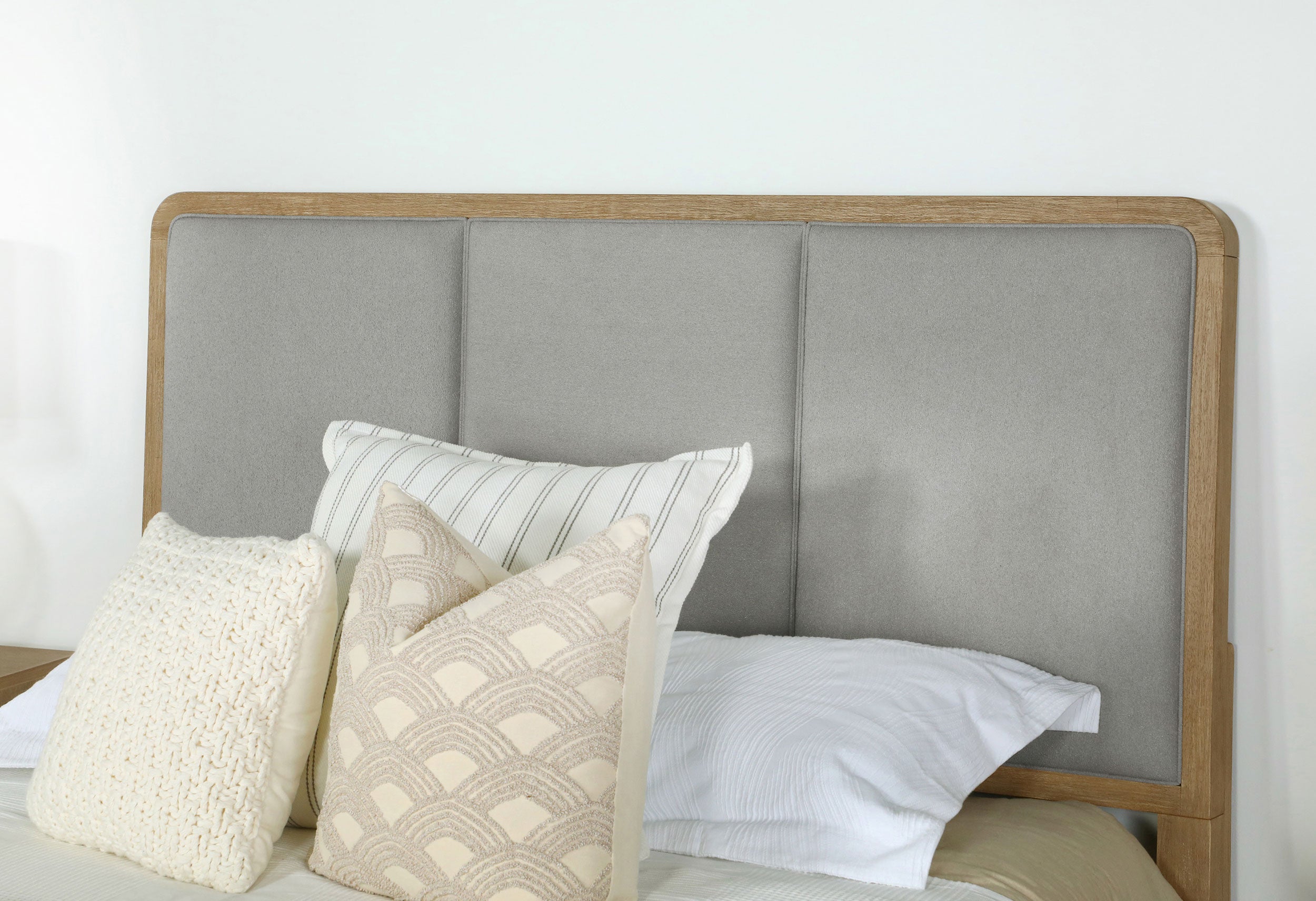 Arini RattanPanel Bed Sand Wash and Natural