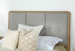 Arini RattanPanel Bed Sand Wash and Natural