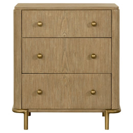 Arini 3-drawer Nightstand Black