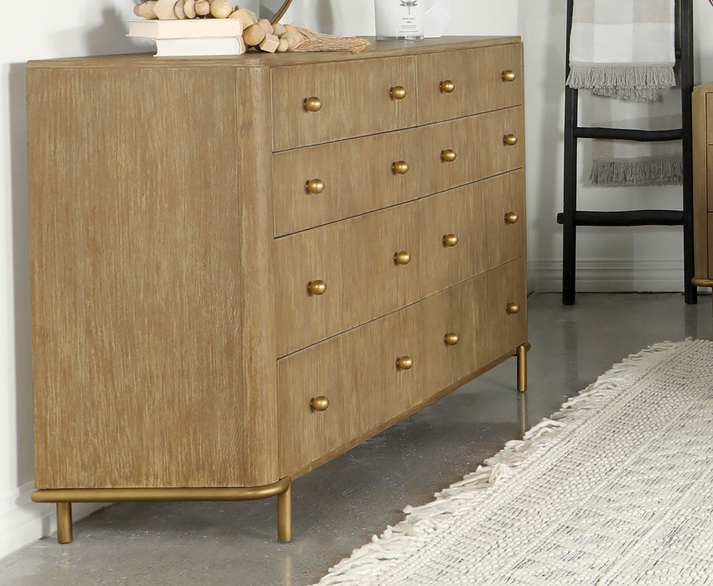 Arini 8-drawer Dresser Black