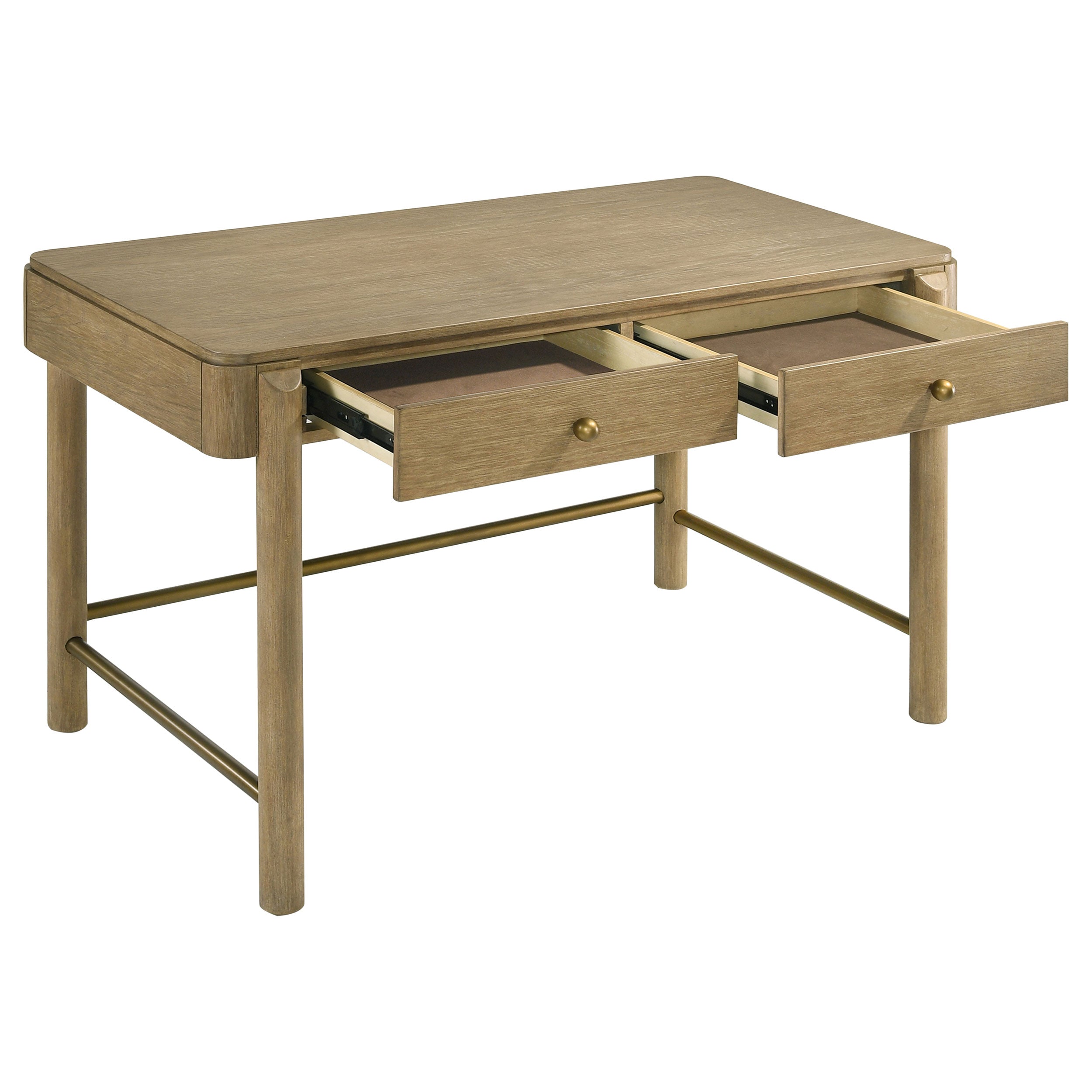 Arini 2-drawer Vanity Desk Makeup Table Black
