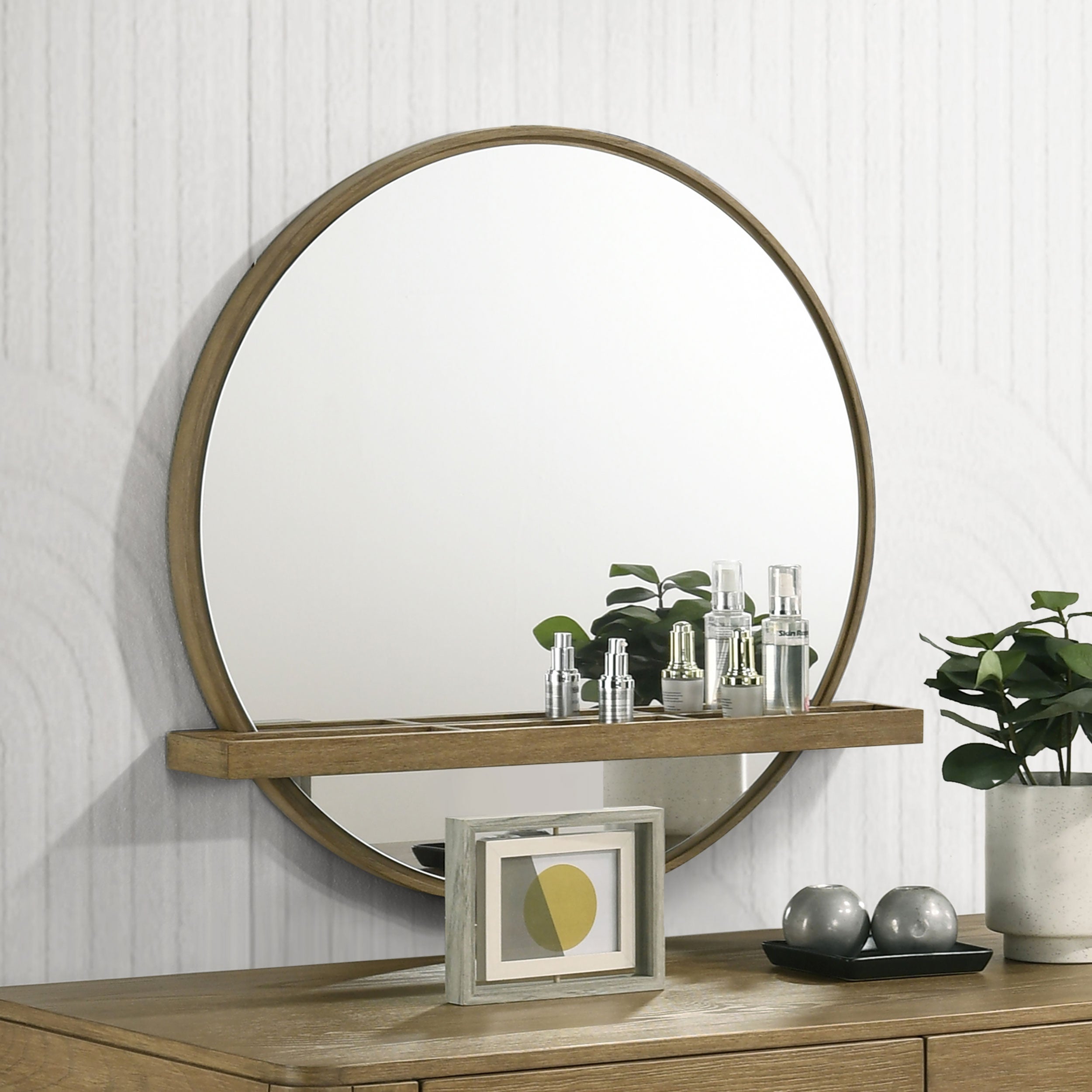 Arini Makeup Vanity Table and Mirror Set Black