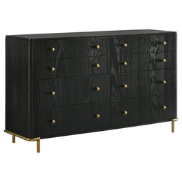 Arini Bedroom Set Black and Natural