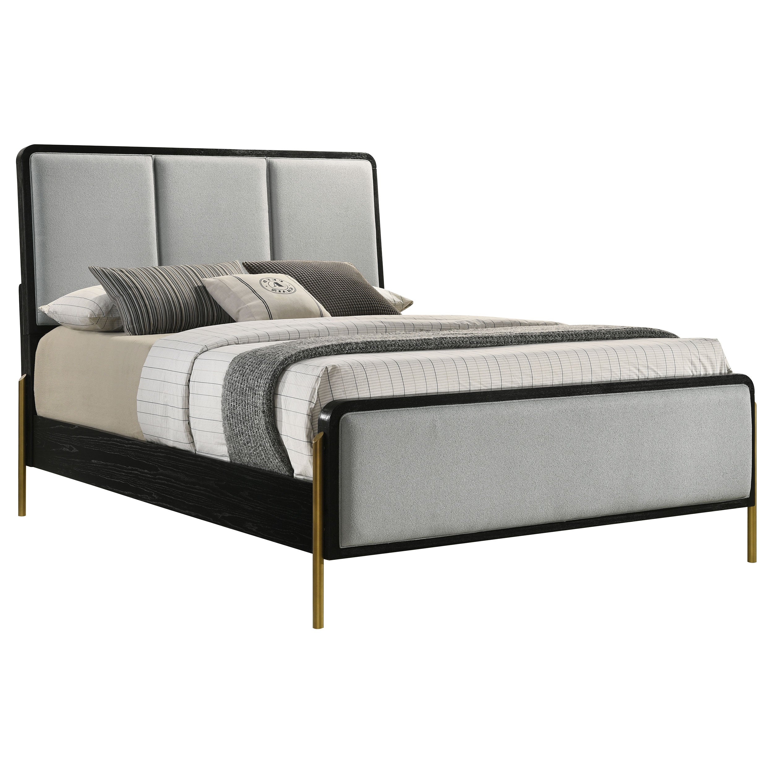 Arini RattanPanel Bed Sand Wash and Natural