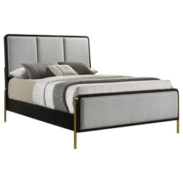 Arini RattanPanel Bed Sand Wash and Natural