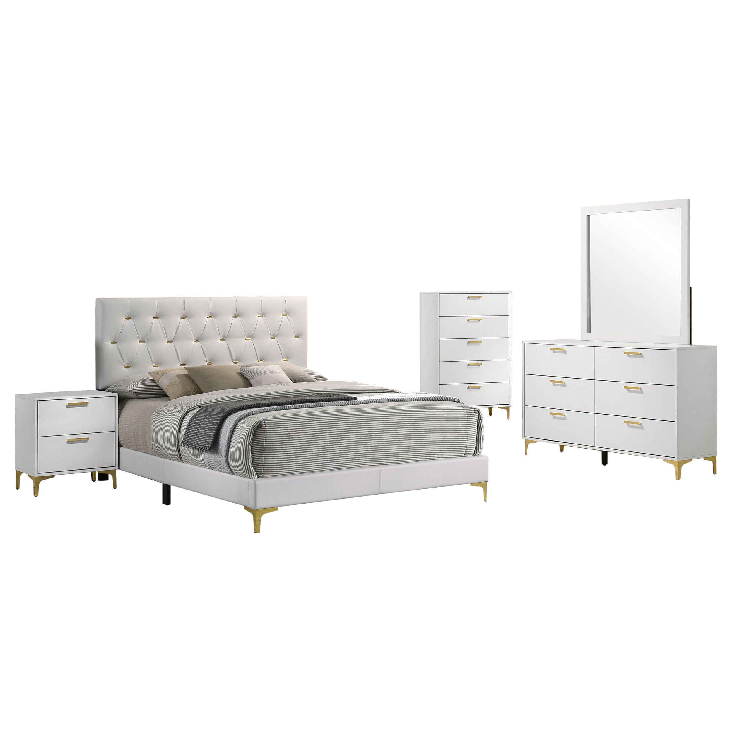 Kendall 4-piece Queen Bedroom Set White