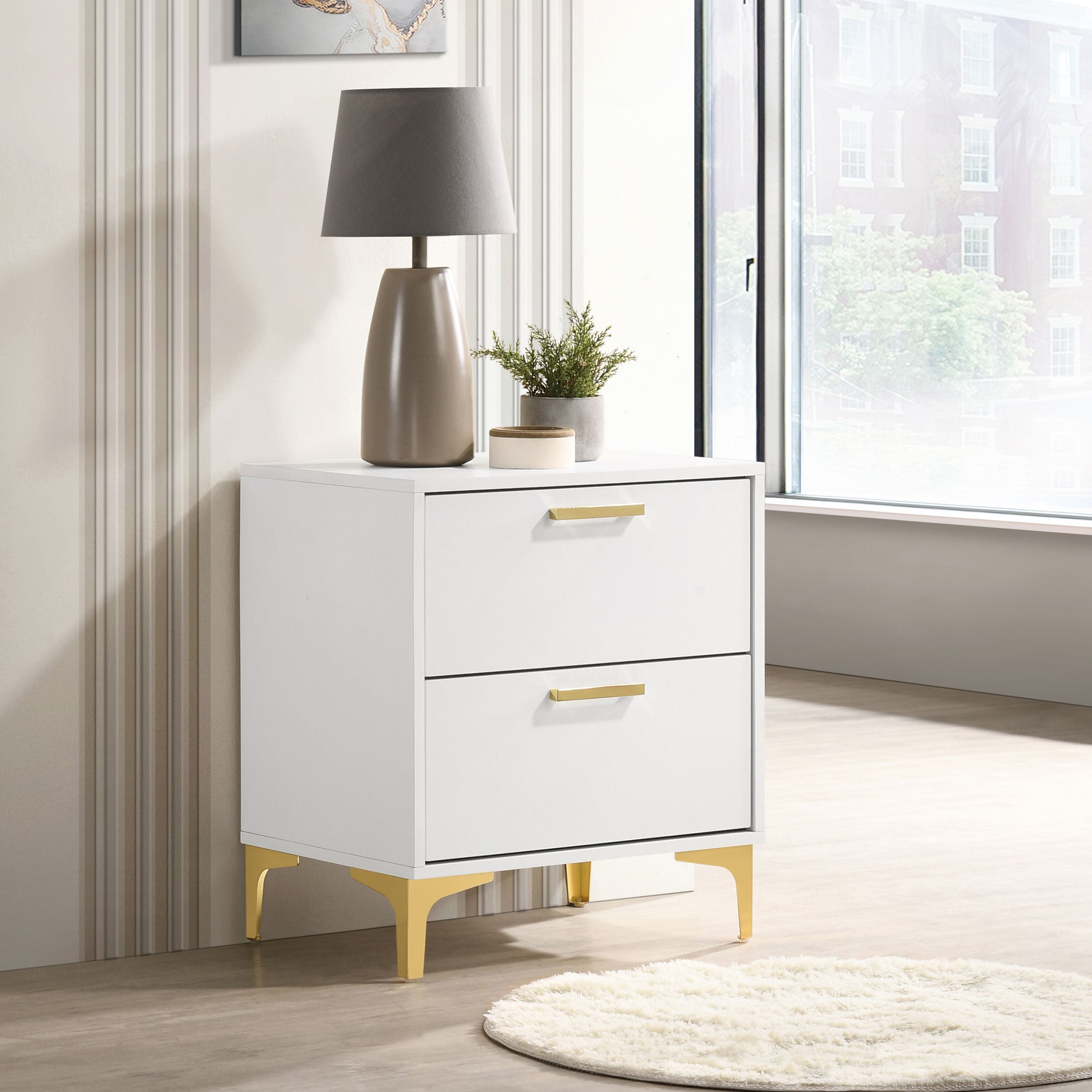 Kendall 2-drawer Nightstand Black