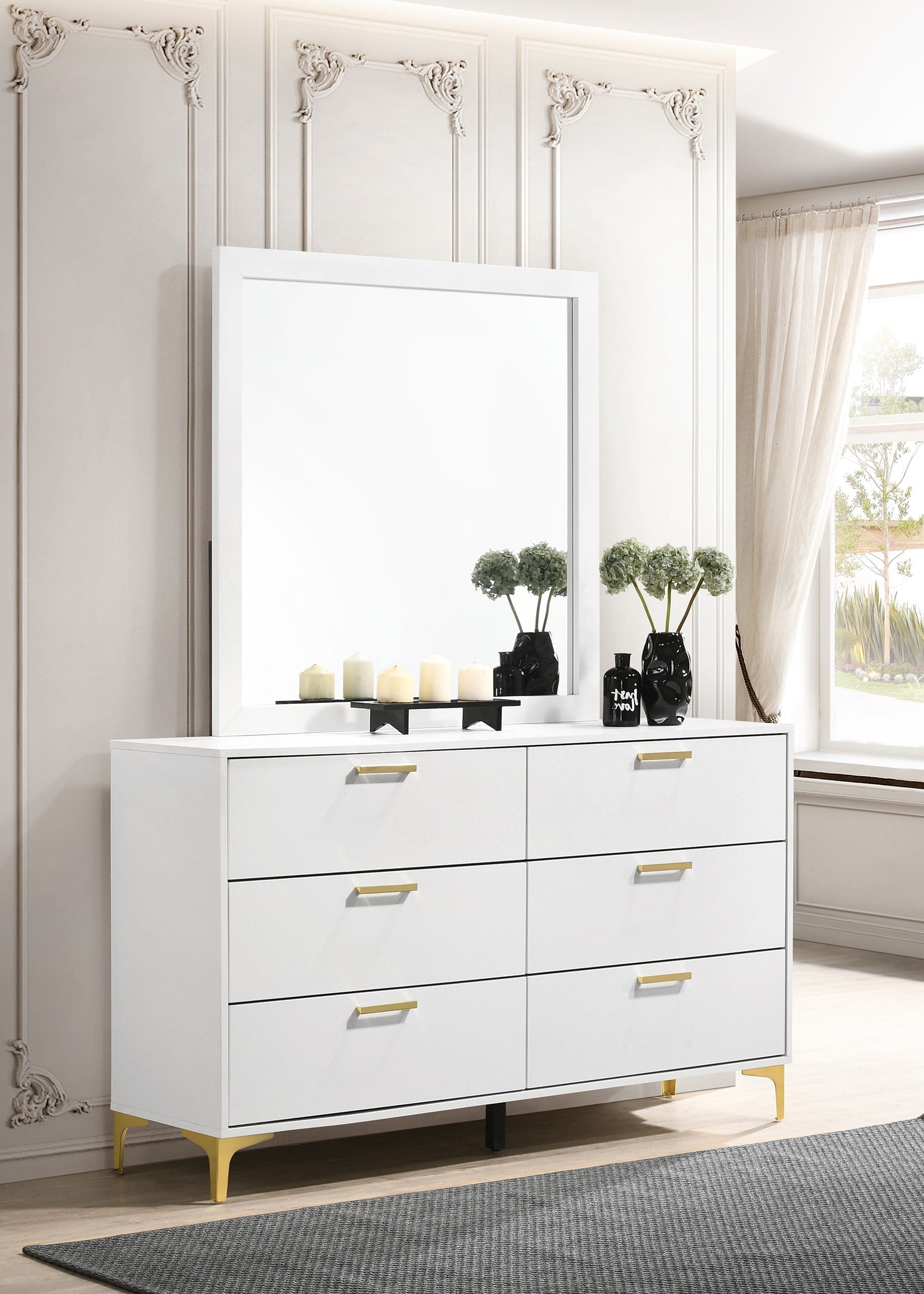 Kendall 6-drawer Dresser Black