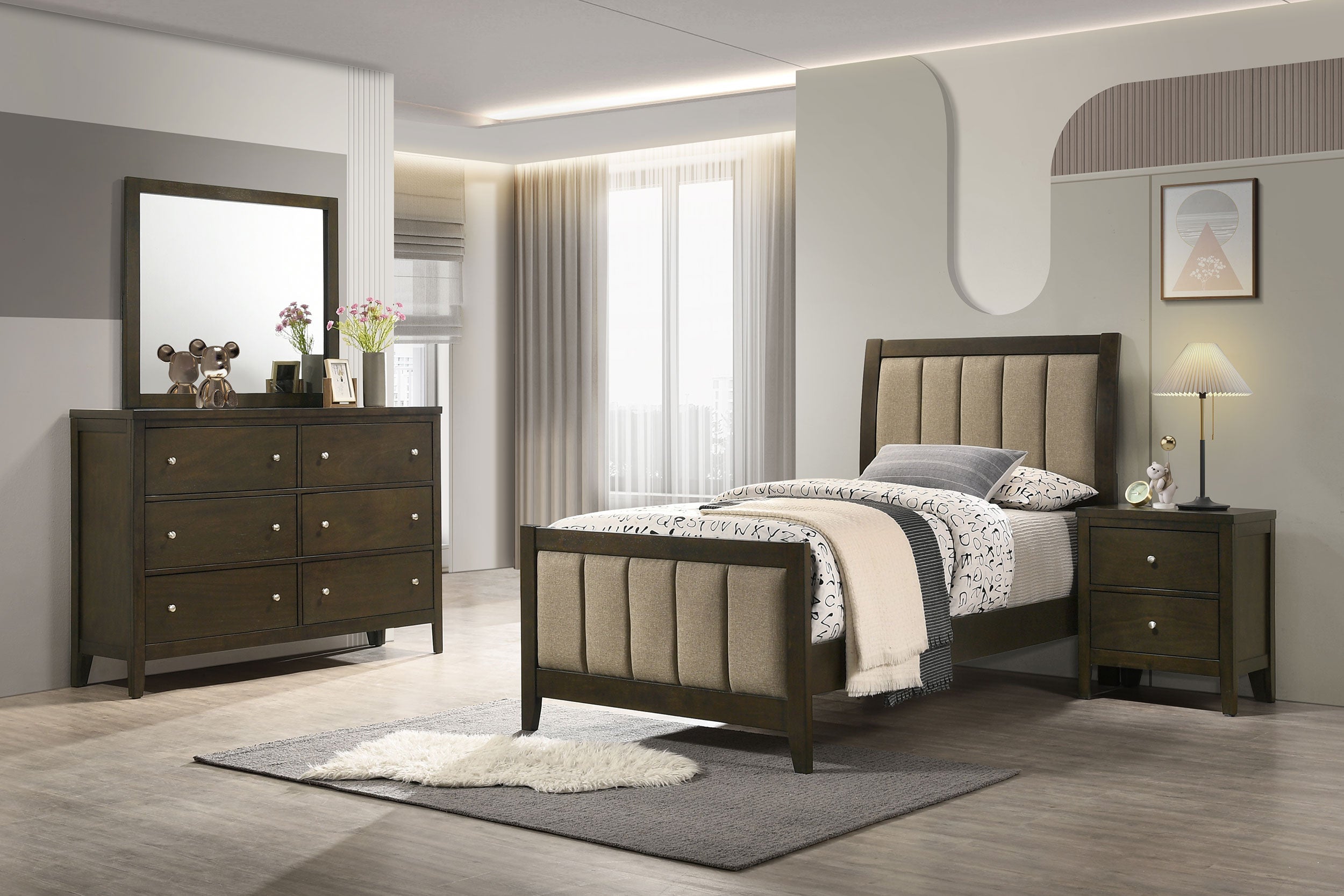 Wilkes California King Bedroom Set Dark Cocoa