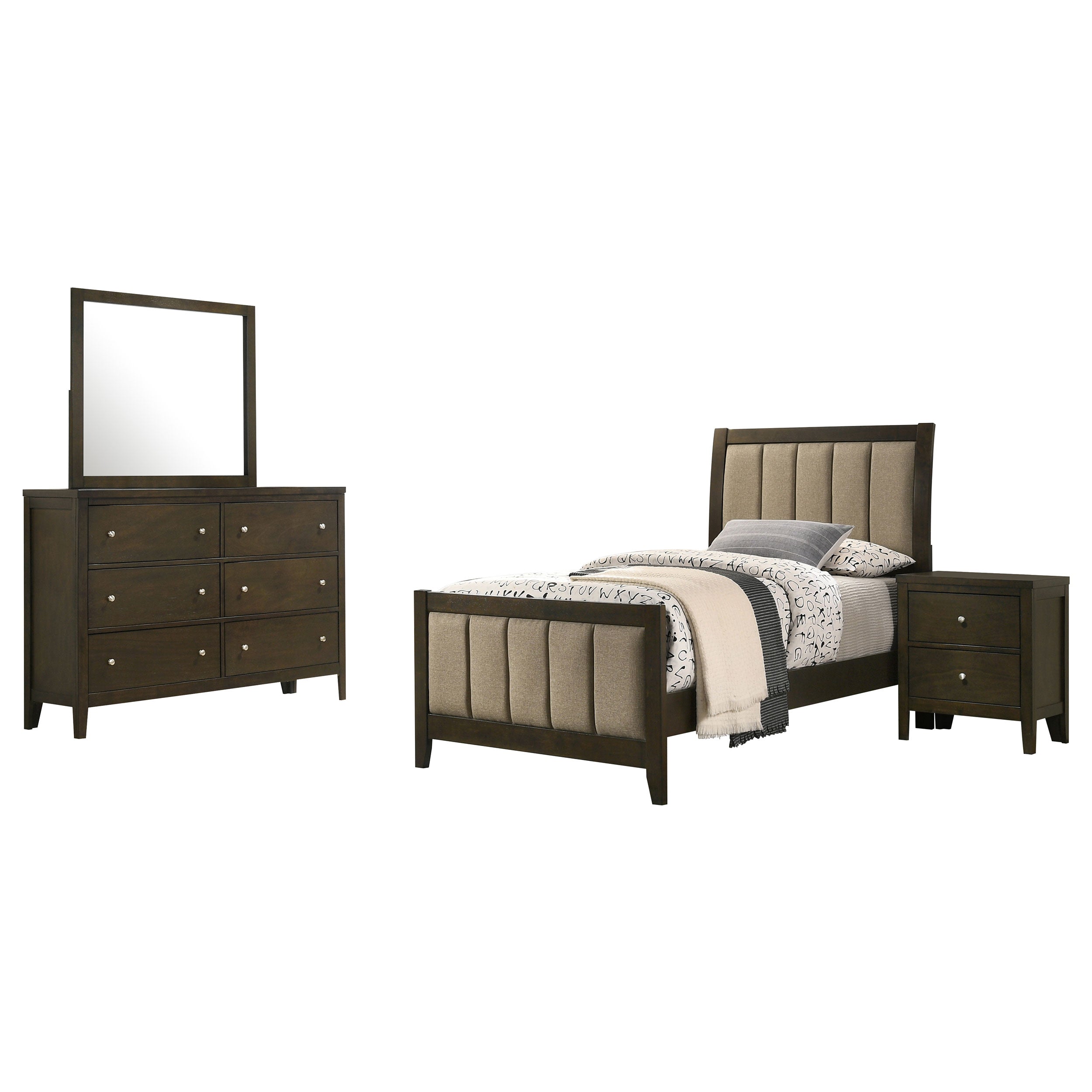 Wilkes California King Bedroom Set Dark Cocoa