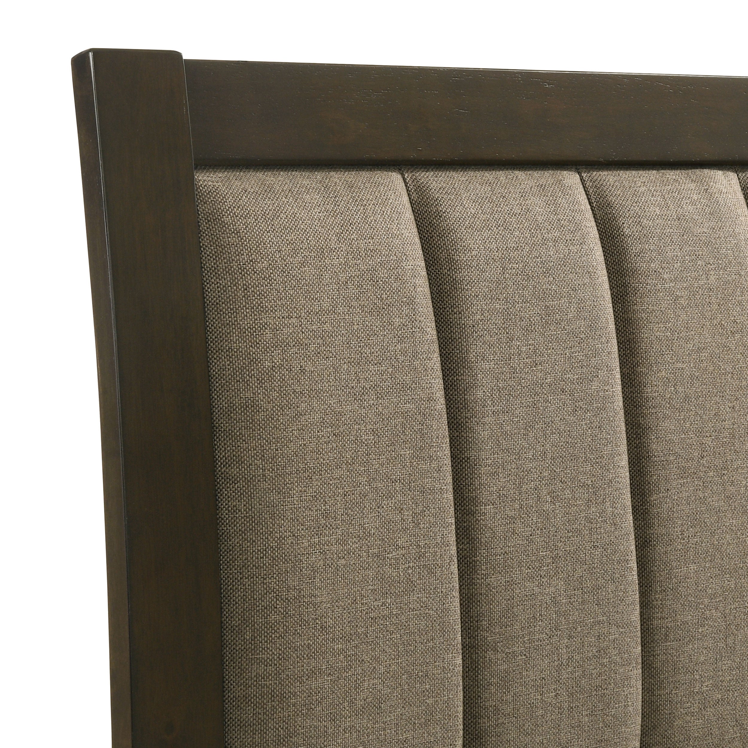 Wilkes 51-inch Upholstered California King Bed Dark Cocoa