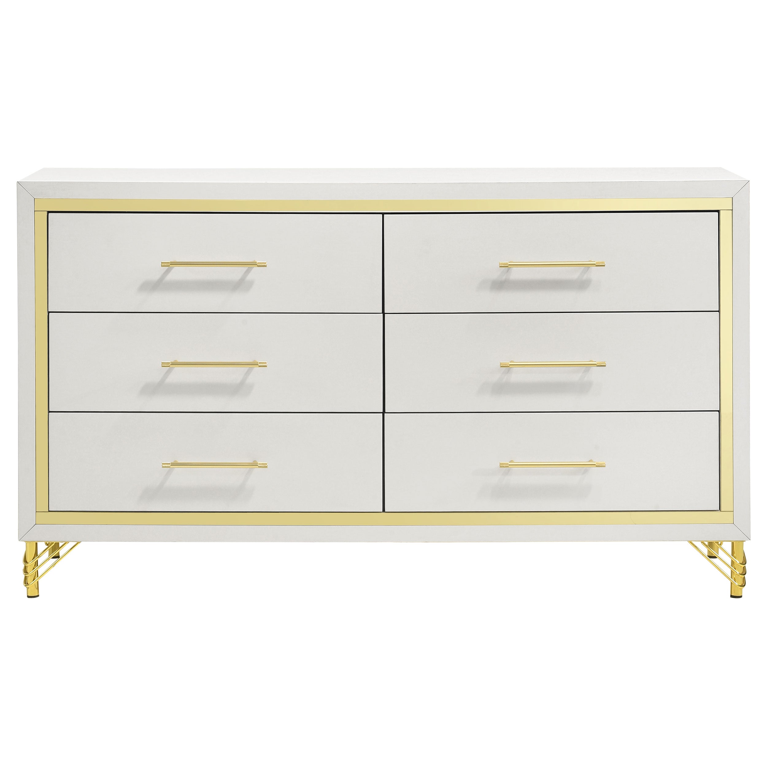 Lucia Bedroom Set Beige and White