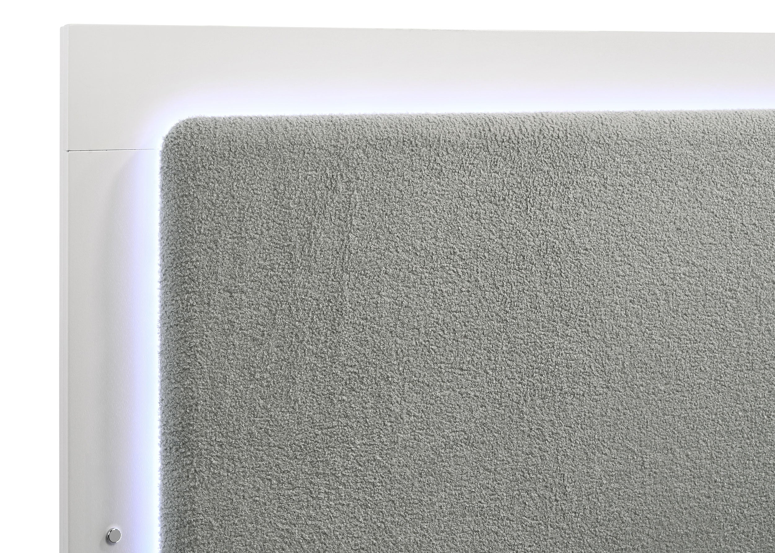 Camille Upholstered California King Panel Bed Grey