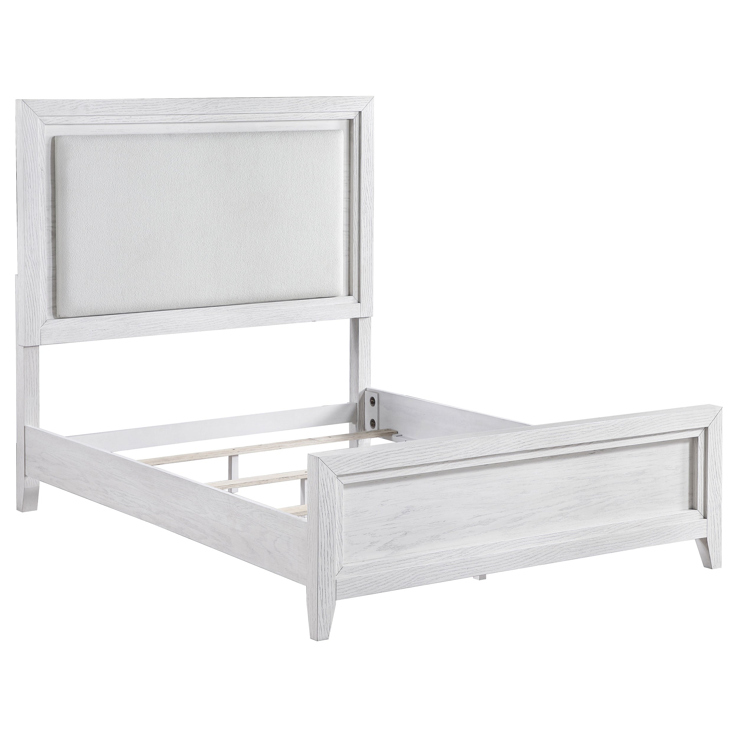 Marielle Cal King Bedroom Set Distressed White