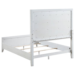 Marielle Cal King Bedroom Set Distressed White