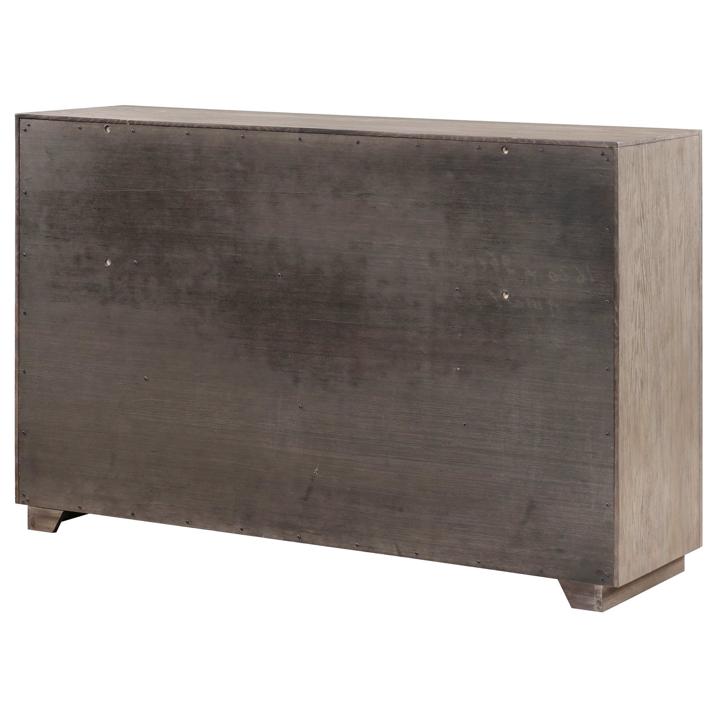 Kenora 6-drawer Dresser and Mirror Barley Brown