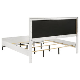 Sonoma Upholstered Wingback Bed Beige