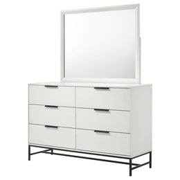 Sonora 6-drawer Bedroom Dresser White