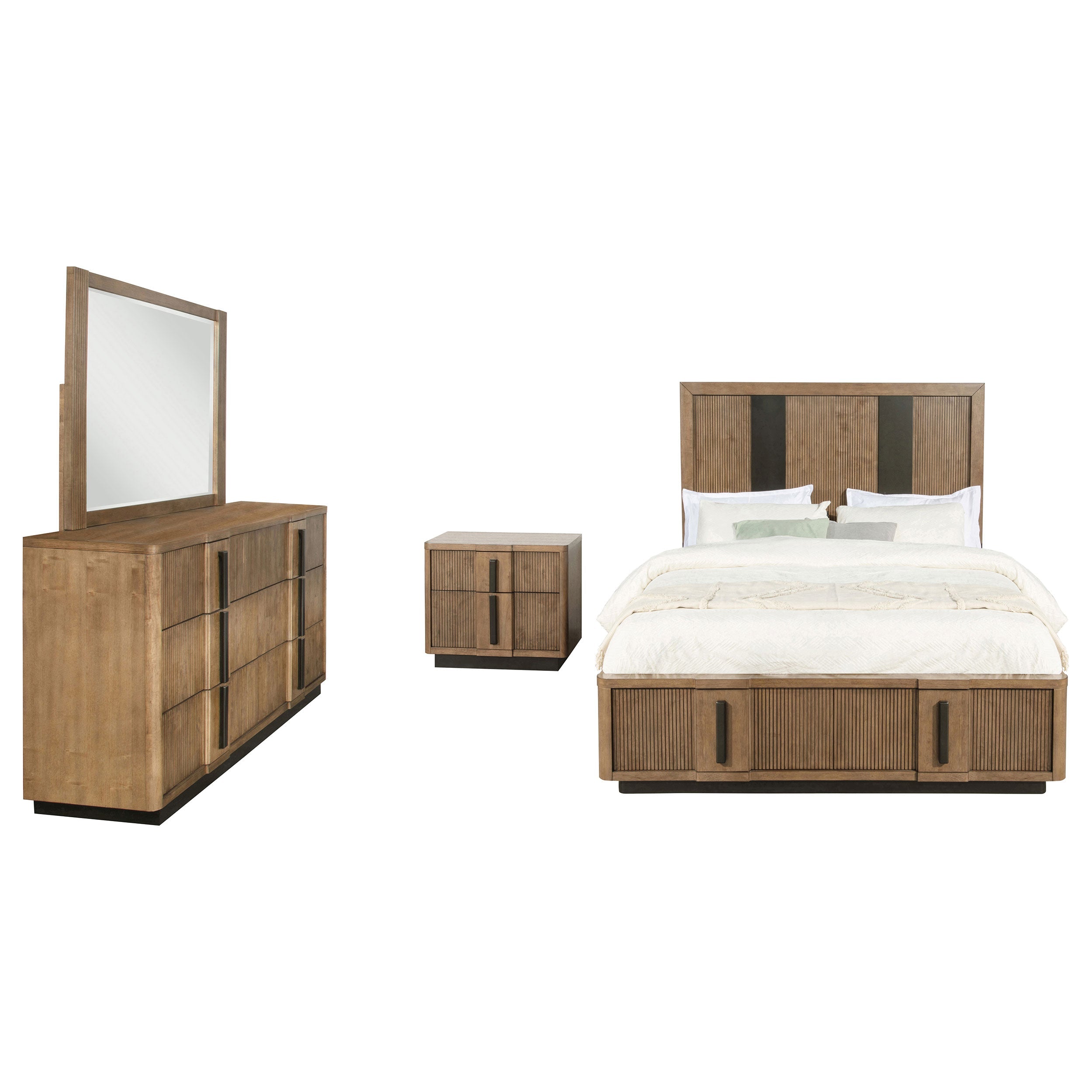 Terrace California King Bedroom Set Ash Brown