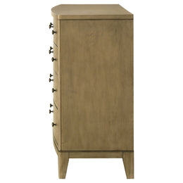 Granada 8-drawer Dresser and Mirror Natural Pine