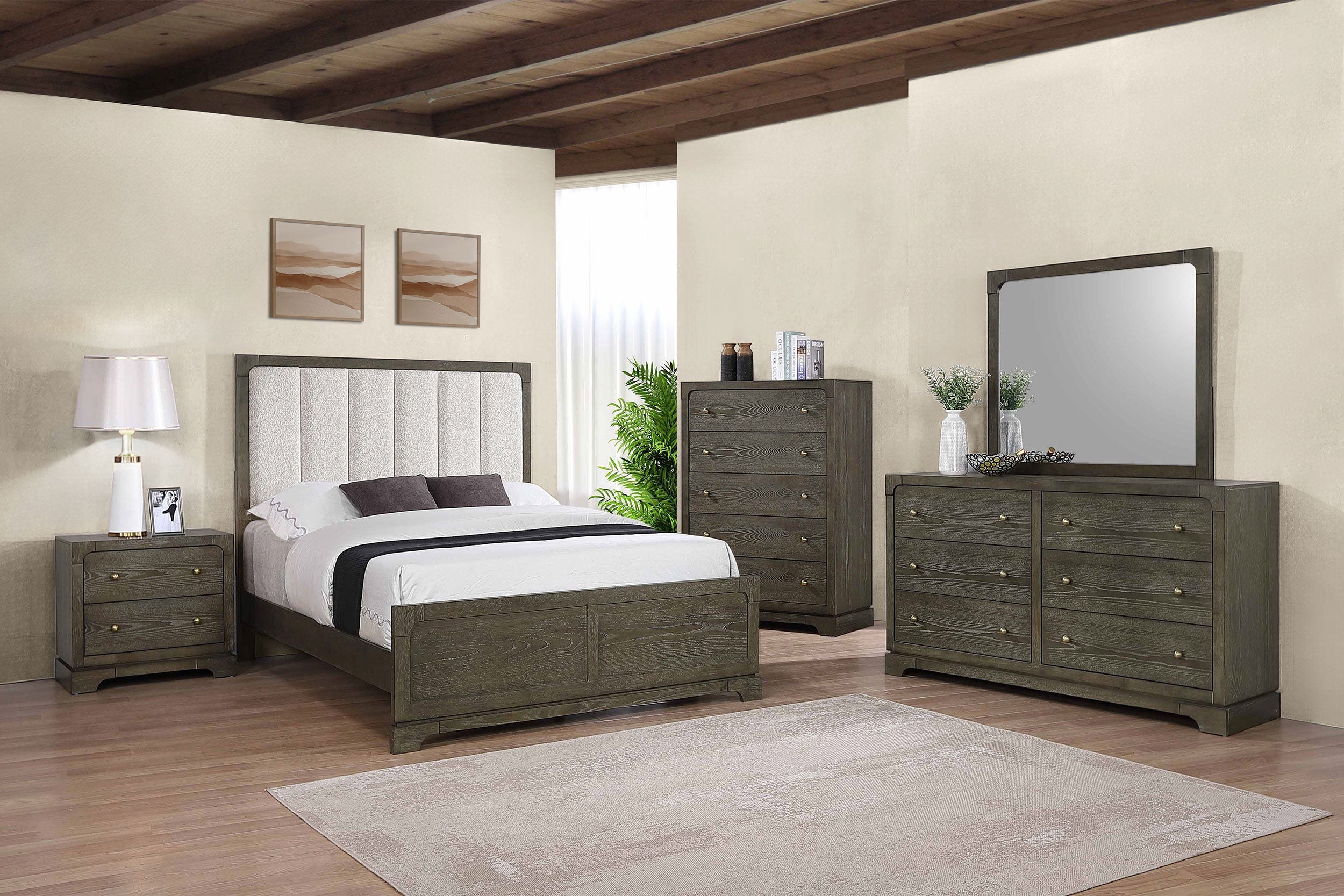 Gran Park California King Bedroom Set Dark Cocoa