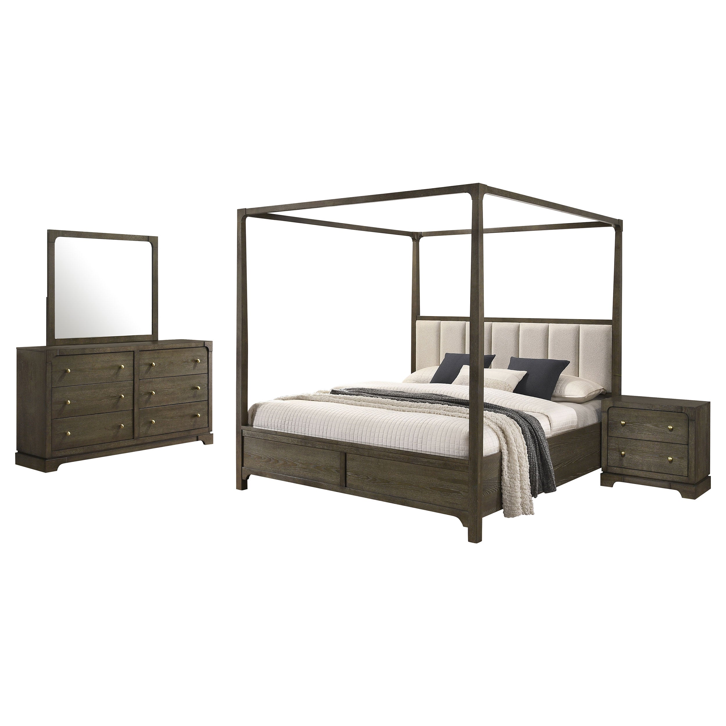 Gran Park California King Bedroom Set Dark Cocoa