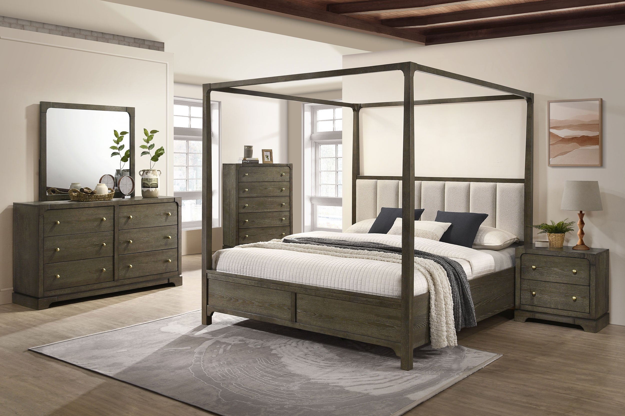 Gran Park California King Bedroom Set Dark Cocoa