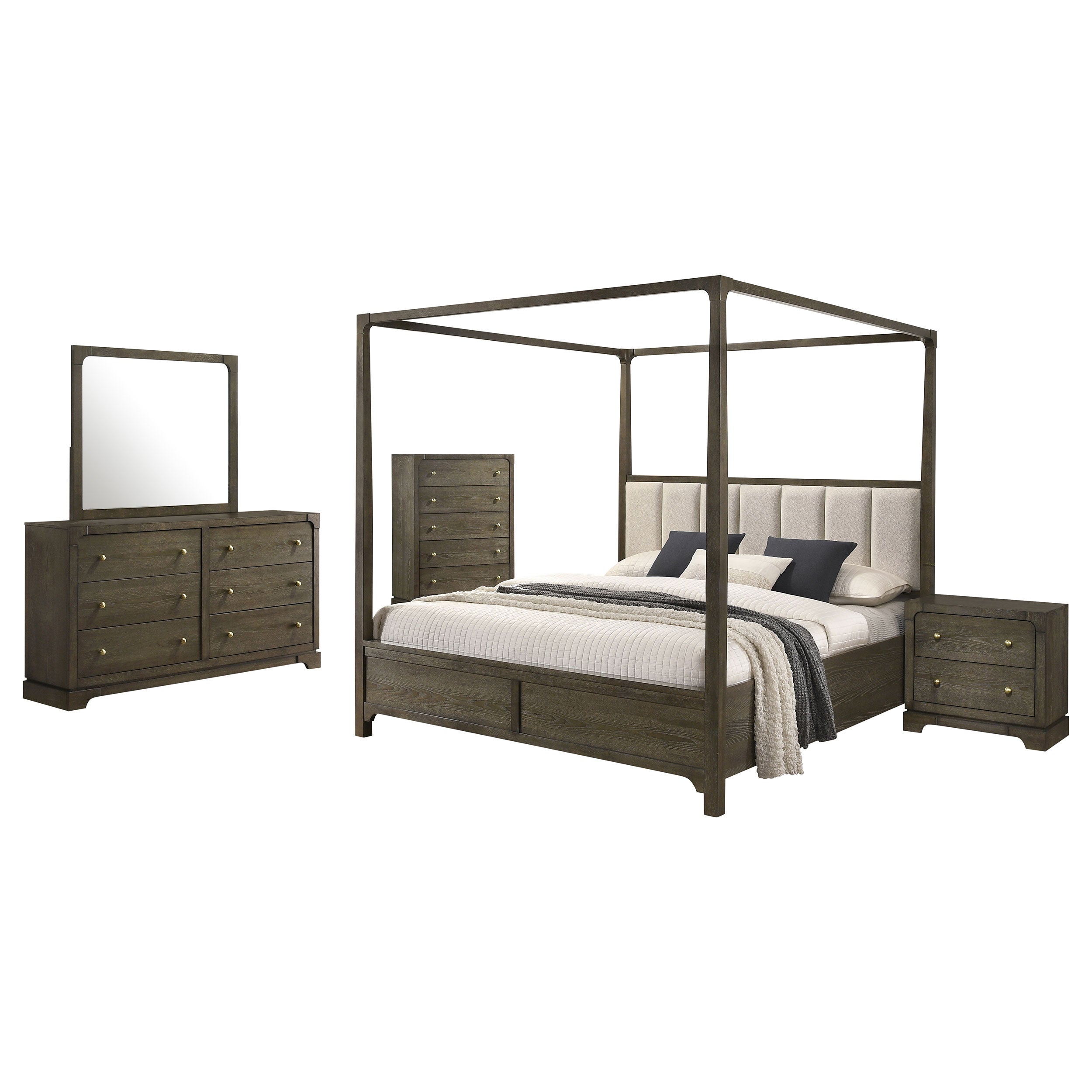 Gran Park California King Bedroom Set Dark Cocoa