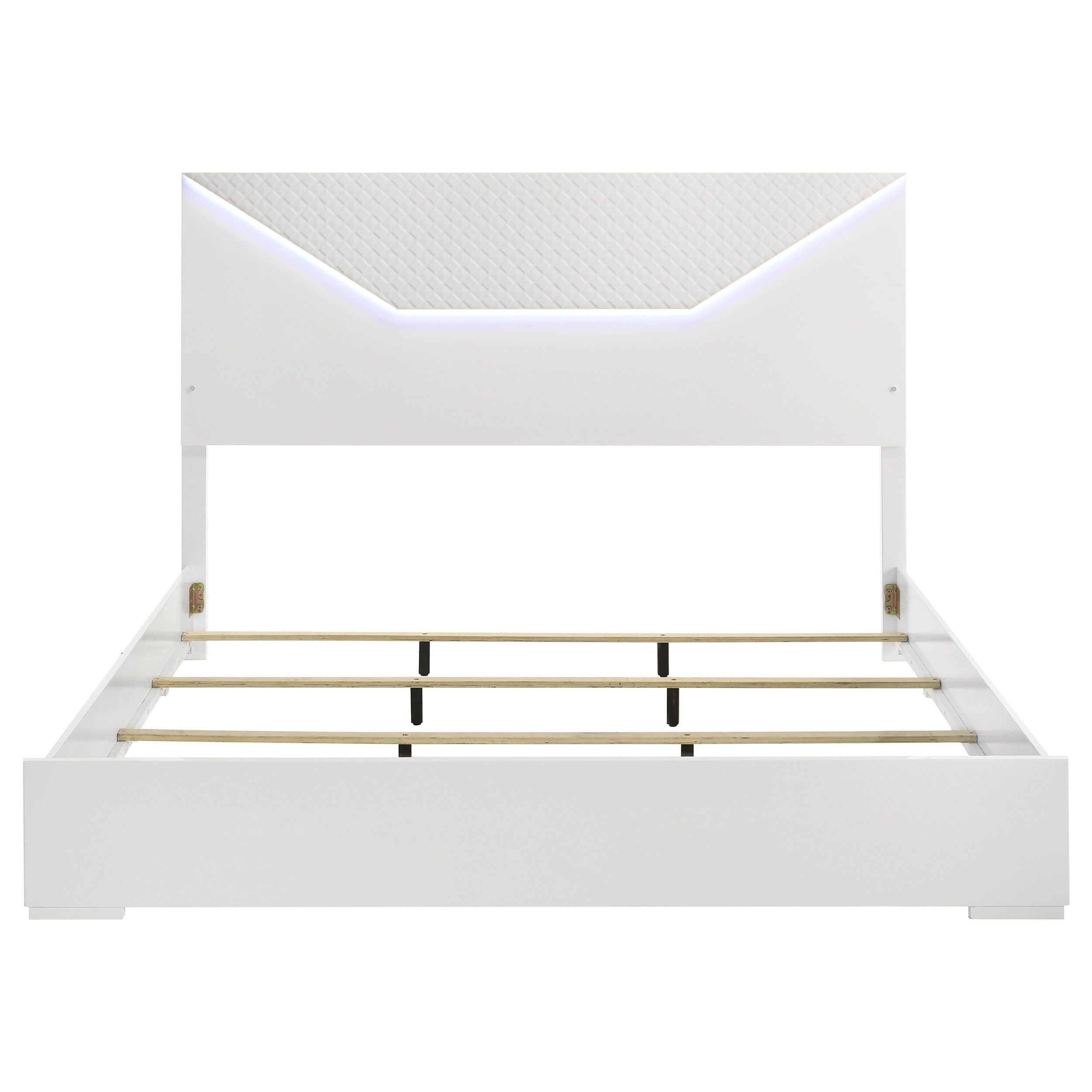 Hyland Panel Bed LED Headboard Natural