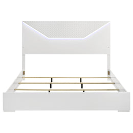 Hyland Panel Bed LED Headboard Natural