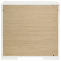 Ives 2-drawer Nightstand Bedside Table Grey High Gloss