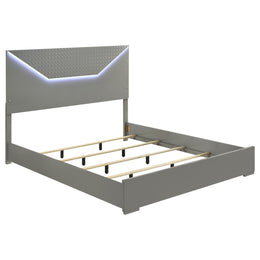 Ives Bedroom Set Grey High Gloss