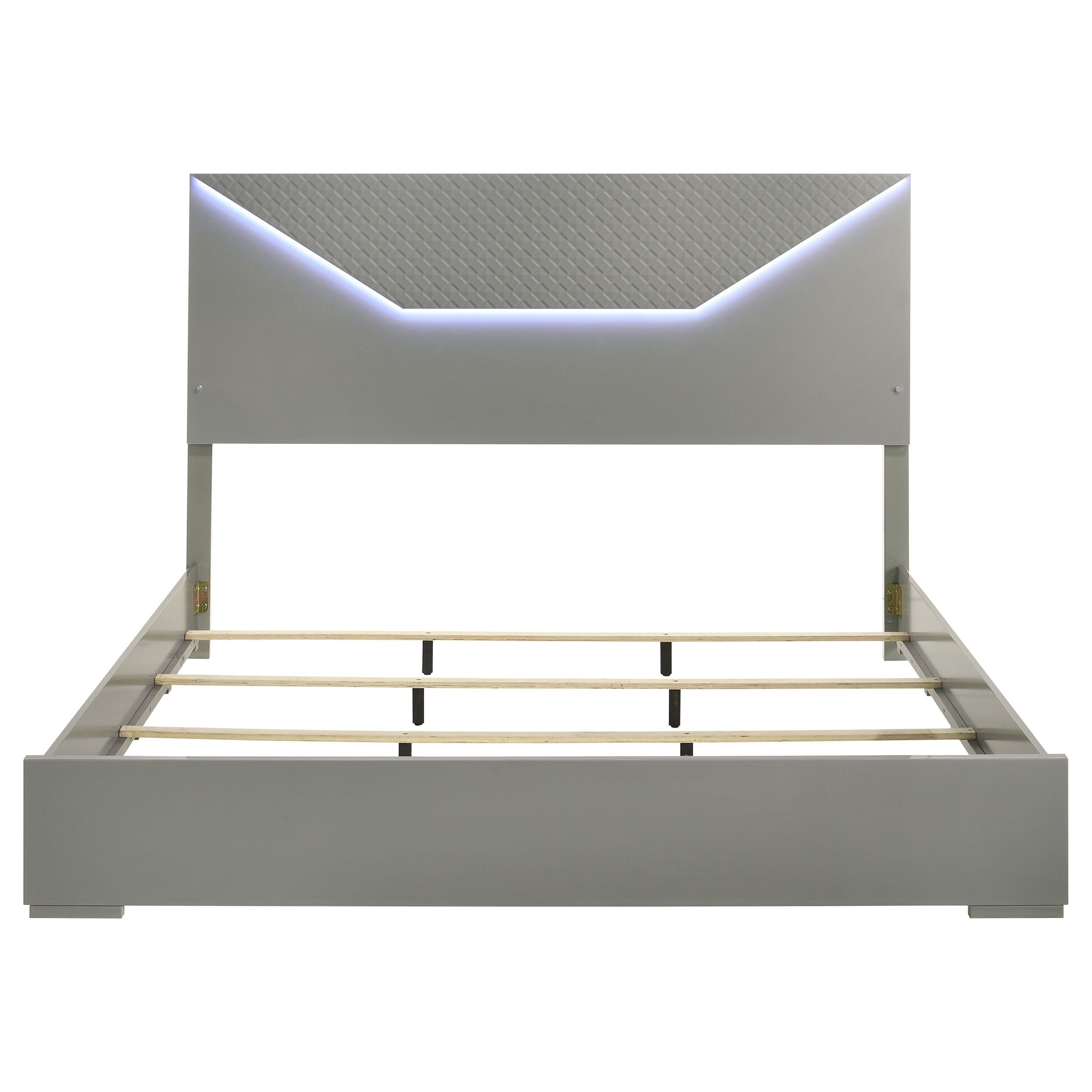 Hyland Panel Bed LED Headboard Natural