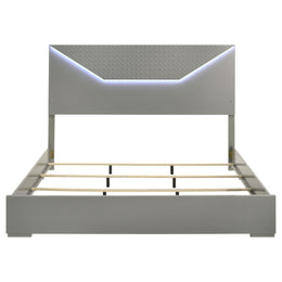 Hyland Panel Bed LED Headboard Natural