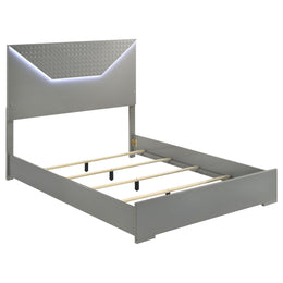 Ives Bedroom Set Grey High Gloss