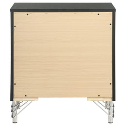 Lucia 2-drawer Nightstand Bedside Table Black