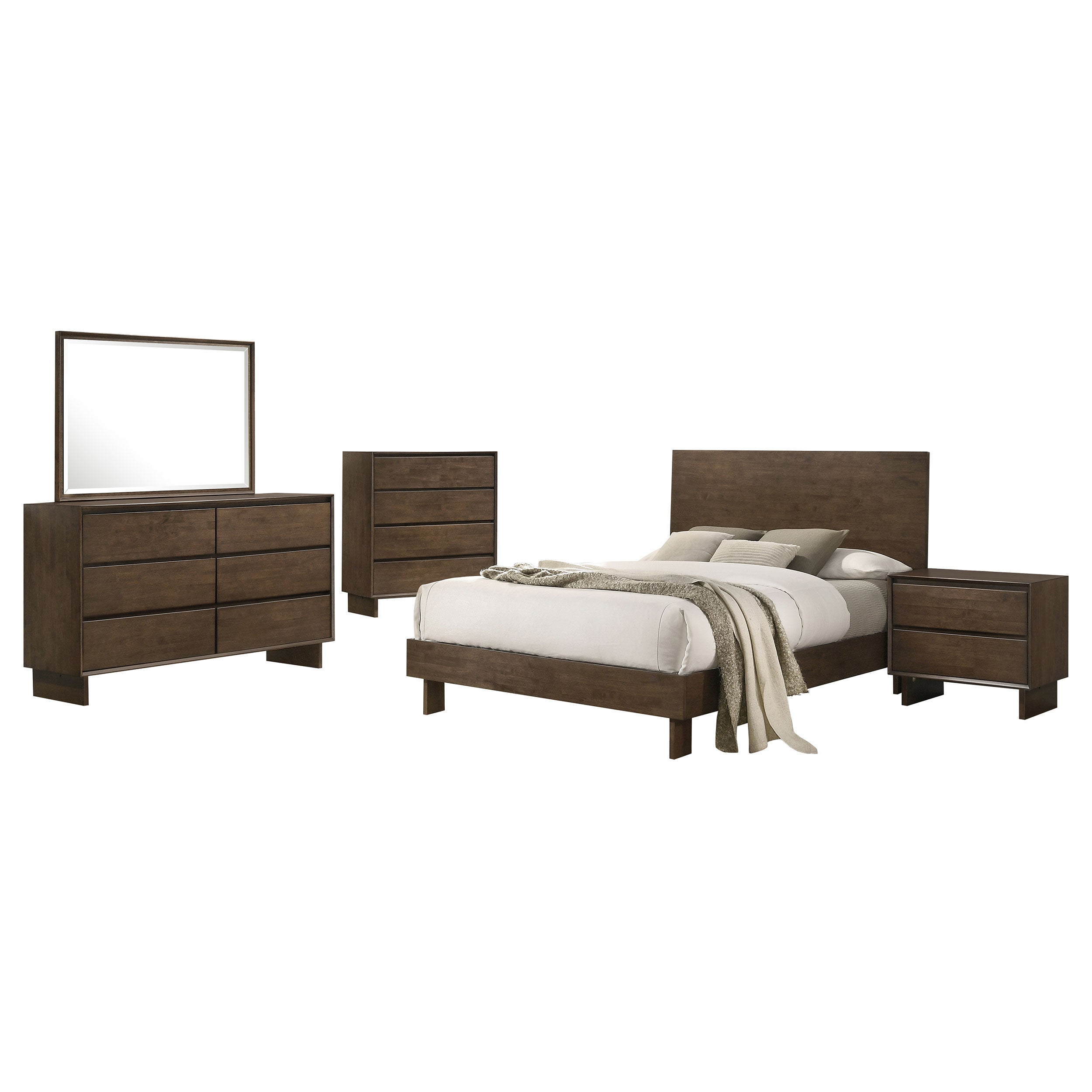 Glenwood Bedroom Set Warm Brown