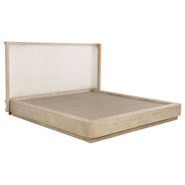 Kailani 49-inch California King Wingback Bed Beige Oak