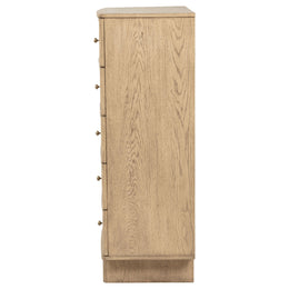 Kailani 5-drawer Bedroom Chest of Drawers Beige Oak